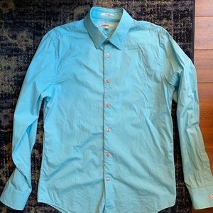 Express - 1MX Teal Dress Shirt - Sz M